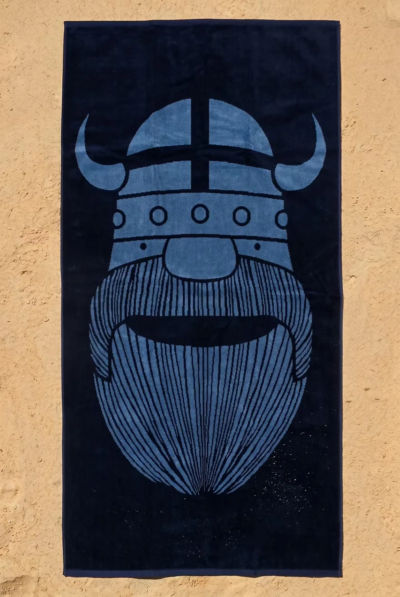 Danebademester Towel Dark Navy/Porcelaine ERIK