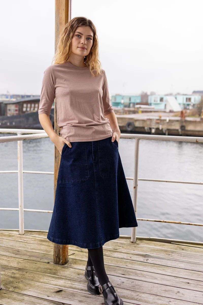 Danesweetie Denim Stretch Skirt Denim