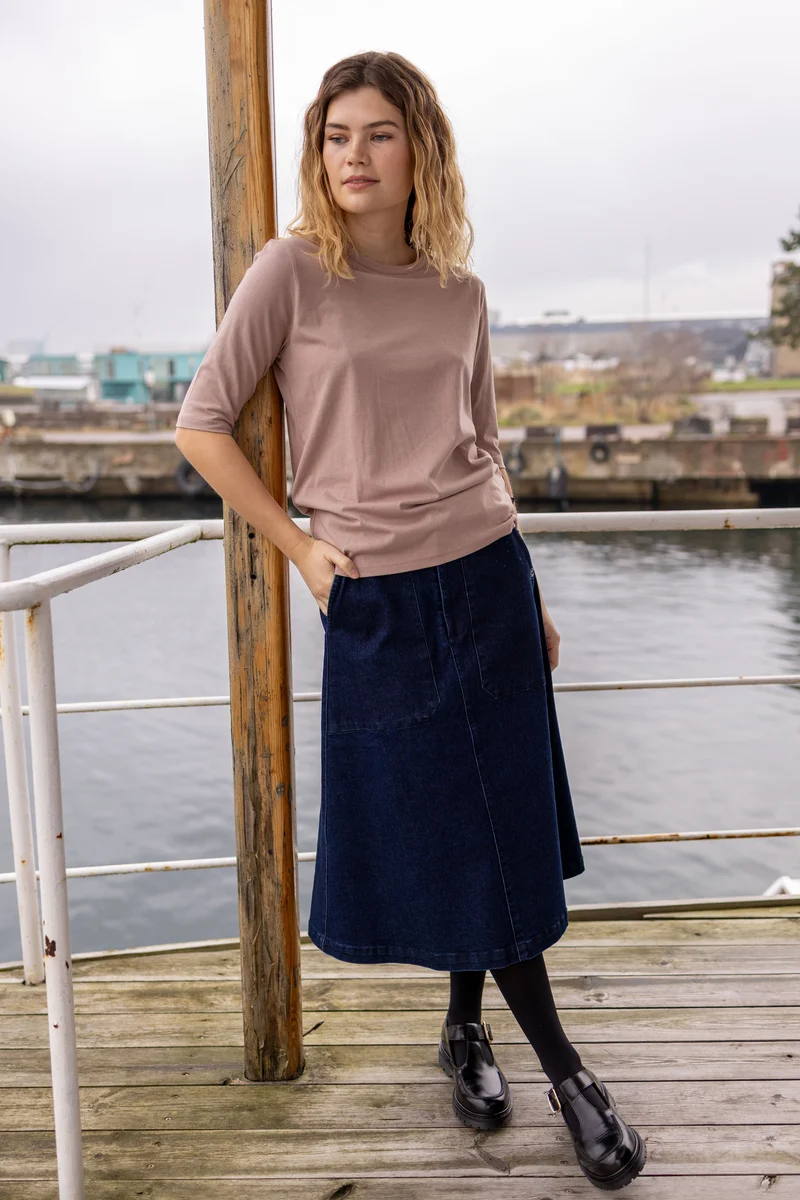 Danesweetie Denim Stretch Skirt Denim