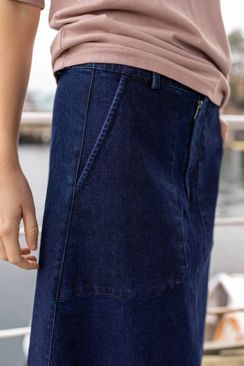 Danesweetie Denim Stretch Skirt Denim