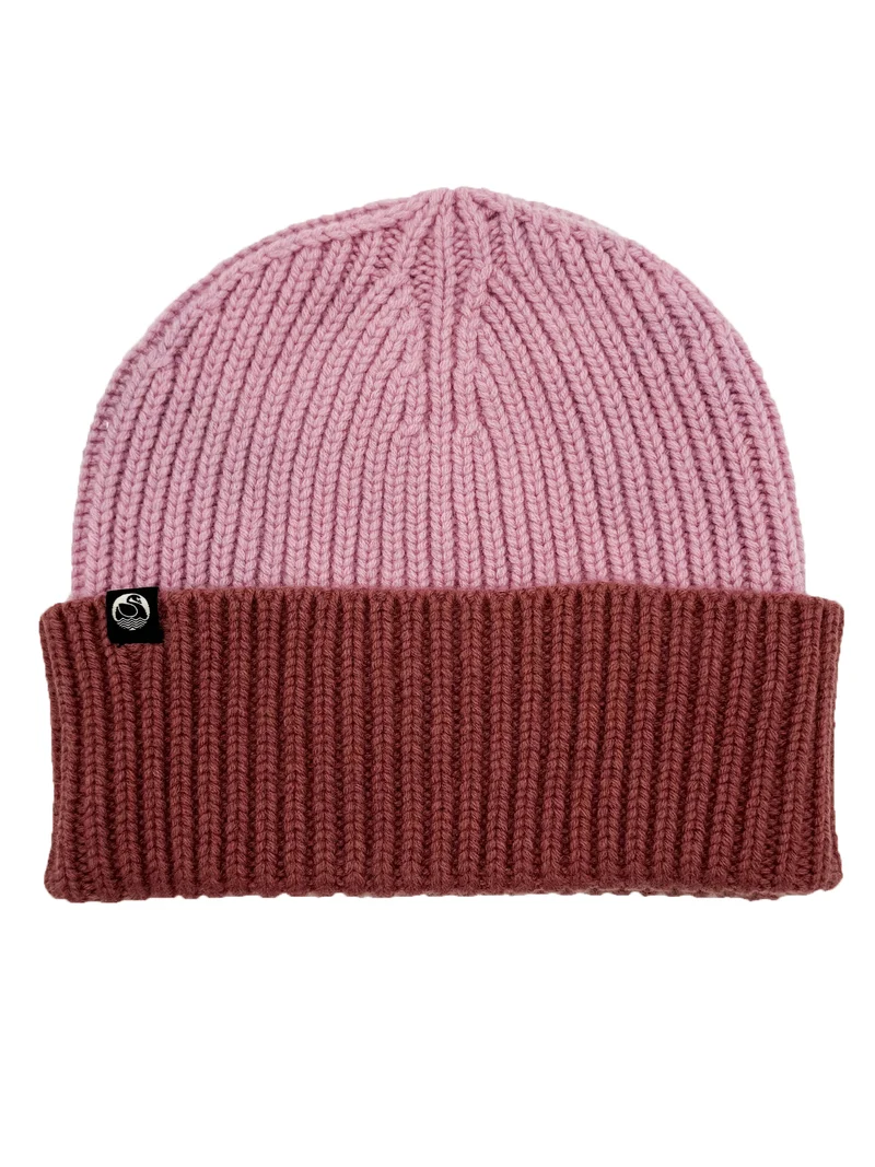 Danewarm Thoughts Beanie Powder Pink/Dk Rose Beige