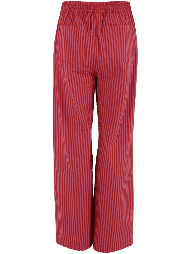 Danenynne Seersucker Pants Chili/Soft Cherry