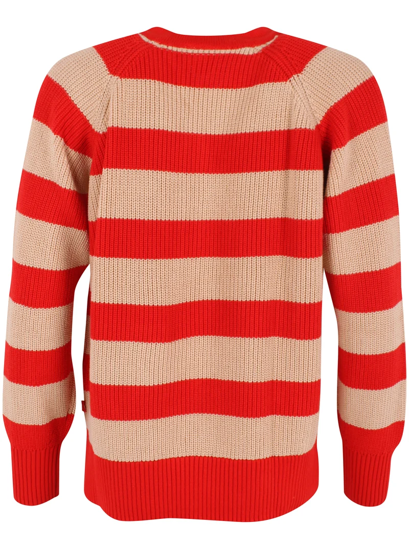 Danediscreet Boxy Knit Sweater Summer Red/Nougat