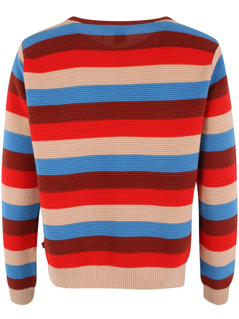 Danepearly 3-D Crotchet Cotton Sweater Vistachino