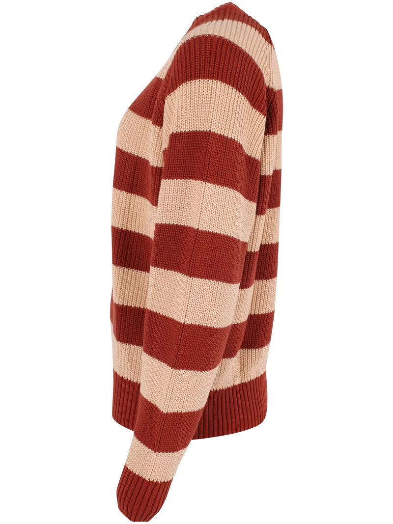 Danejumbo Cotton Rib Sweater Chili/Nougat