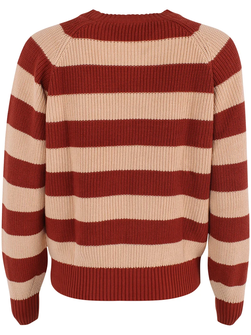 Danejumbo Cotton Rib Sweater Chili/Nougat