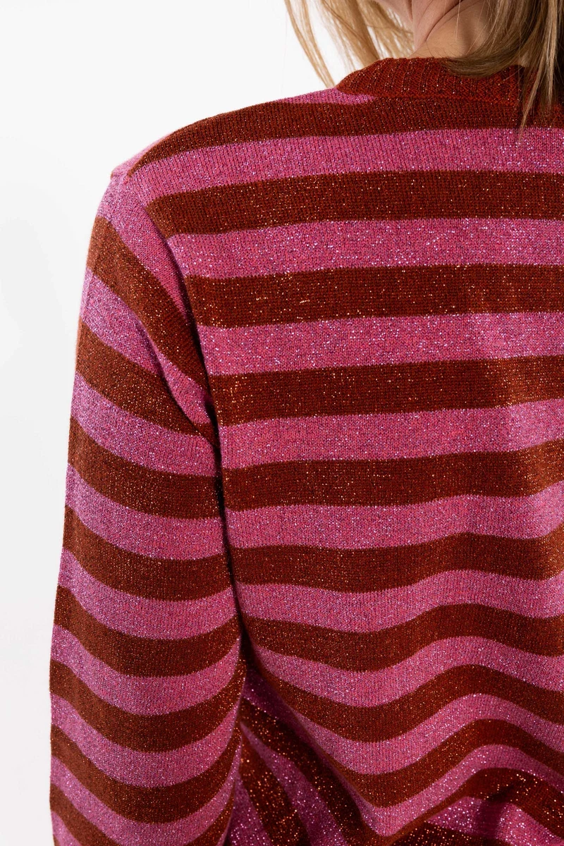 Danesaga Glitter Cardigan Chili/Soft Cherry