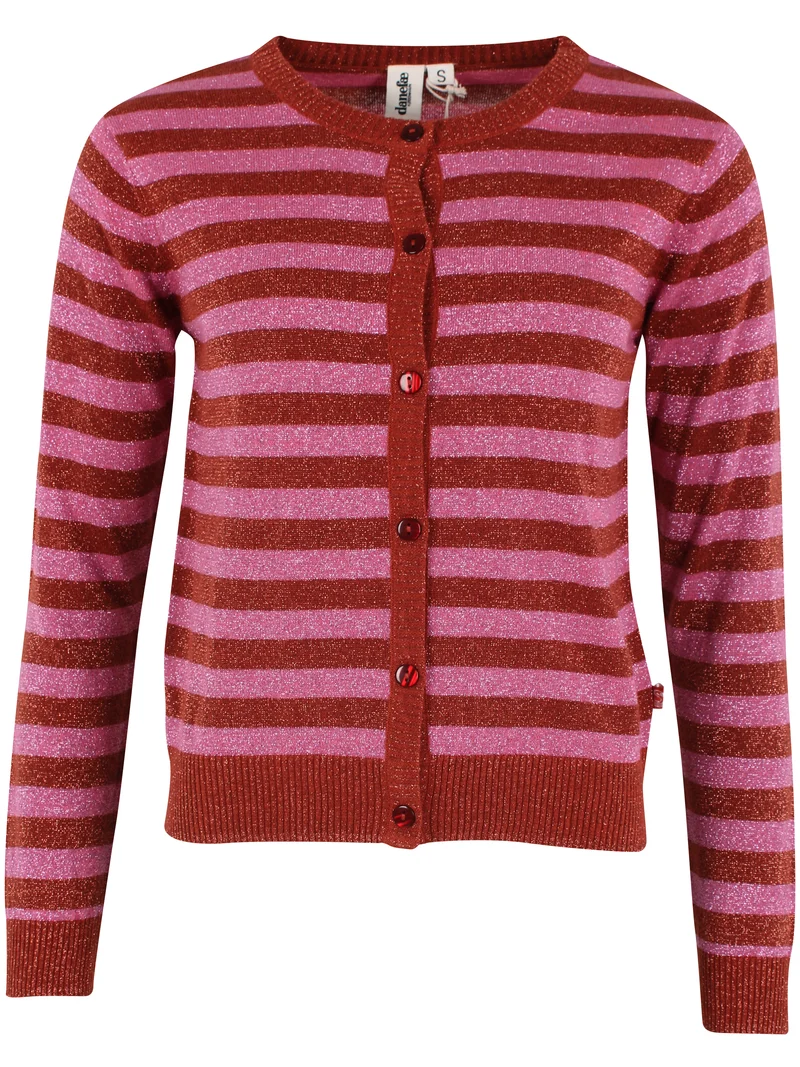 Danesaga Glitter Cardigan Chili/Soft Cherry
