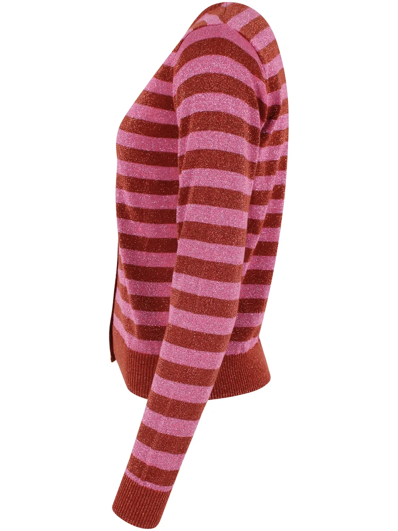 Danesaga Glitter Cardigan Chili/Soft Cherry