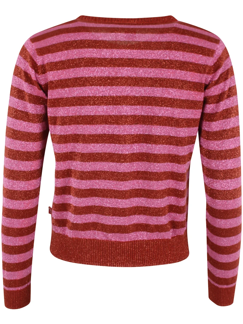 Danesaga Glitter Cardigan Chili/Soft Cherry