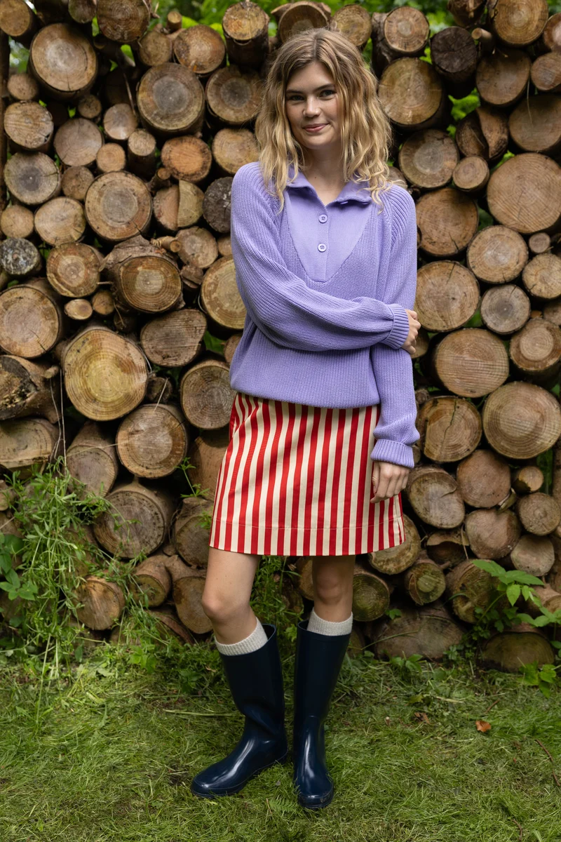 Danehearty Cotton Sweater Light Lilac