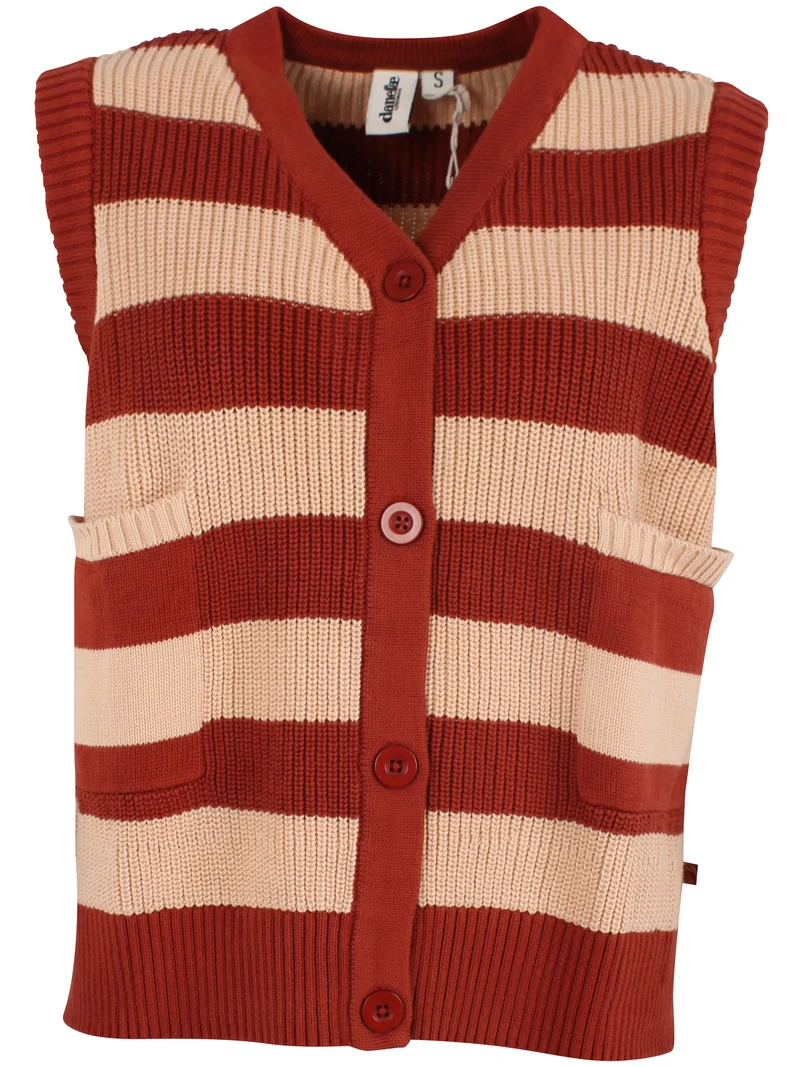 Danegentle Cotton Sweater Vest Chili/Nougat