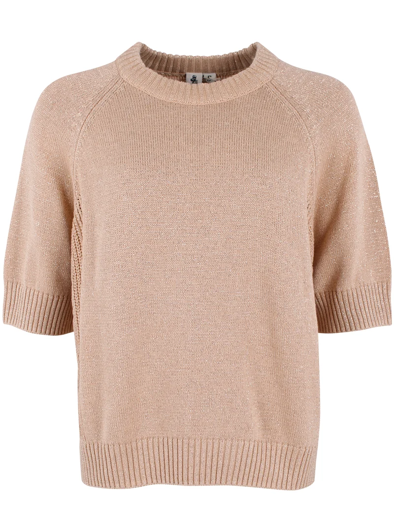 Danemarie Glitter Sweater Tee Nougat