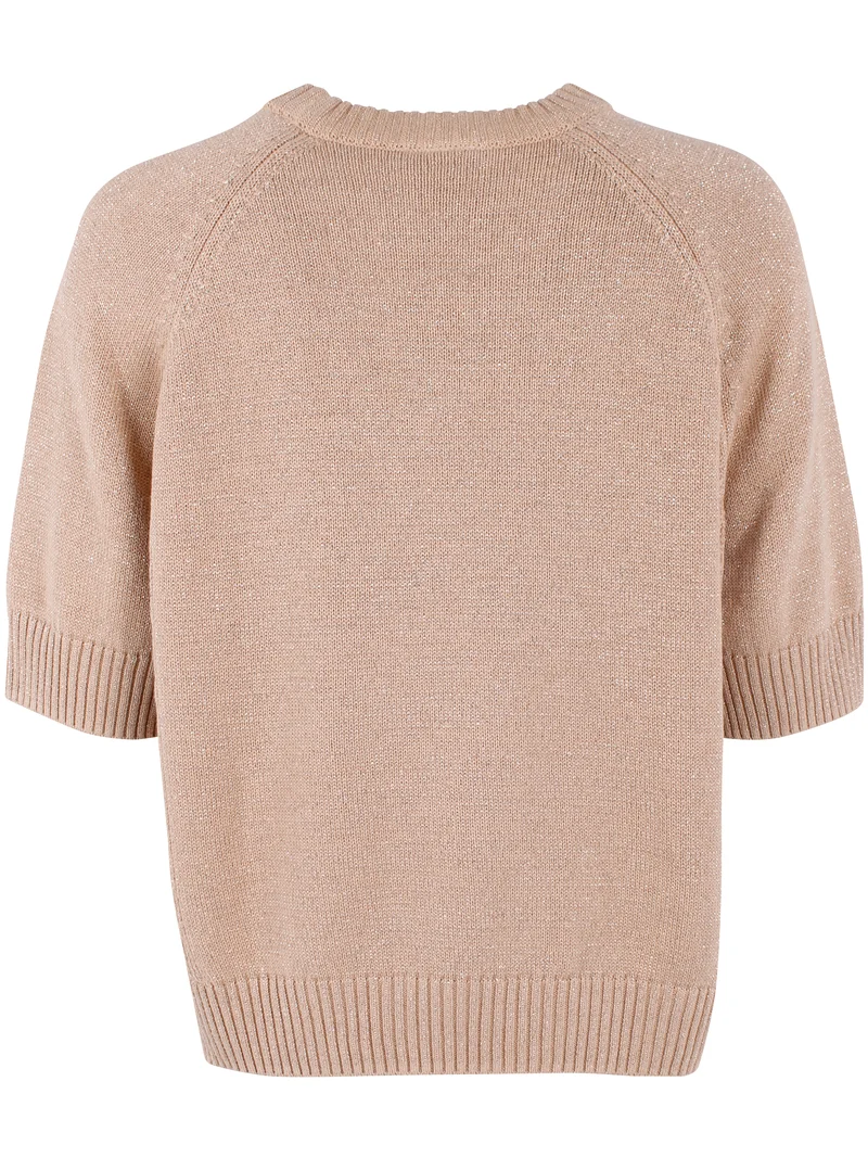 Danemarie Glitter Sweater Tee Nougat