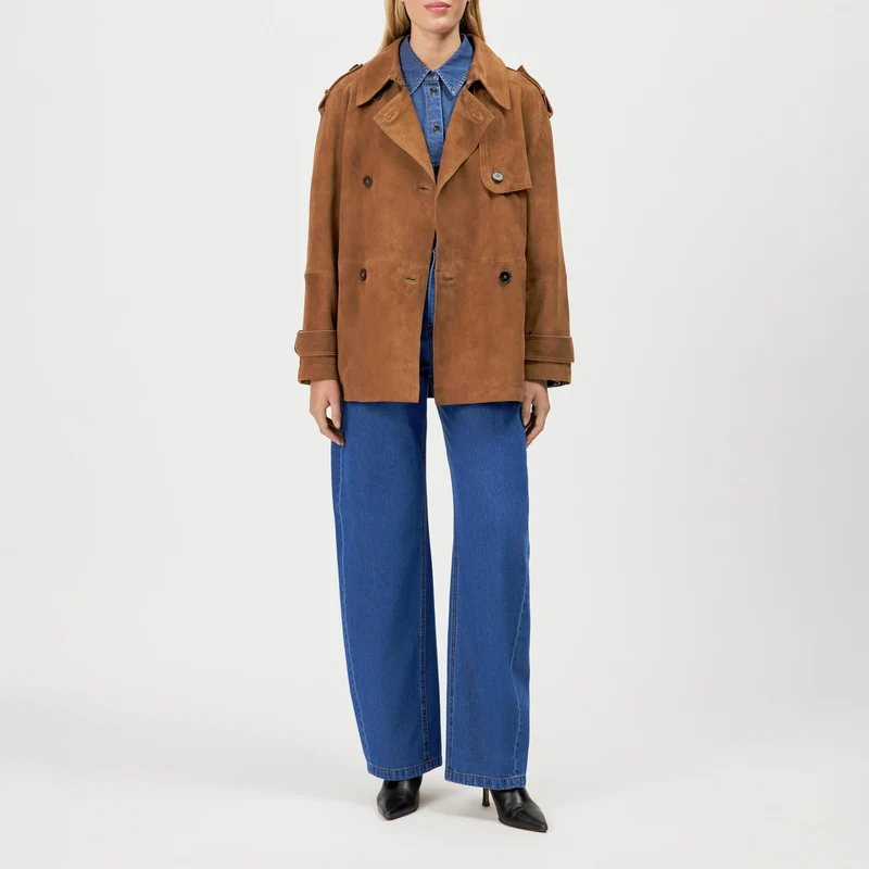 Trenchcoat PENLEY aus Wildleder