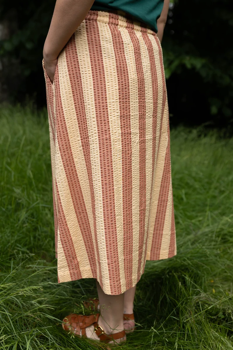 Danespresso Seersucker Skirt Aragon/Nougat