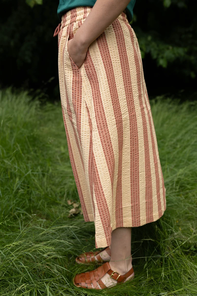 Danespresso Seersucker Skirt Aragon/Nougat