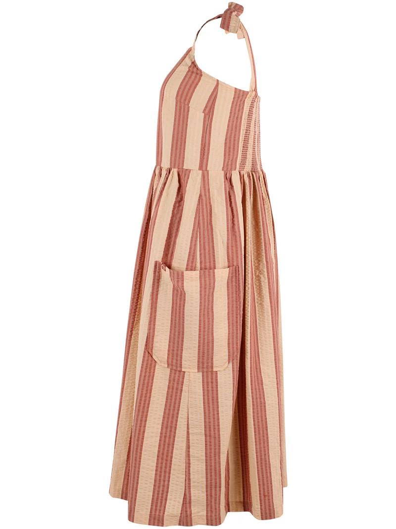 Daneromance Seersucker Dress Aragon/Nougat