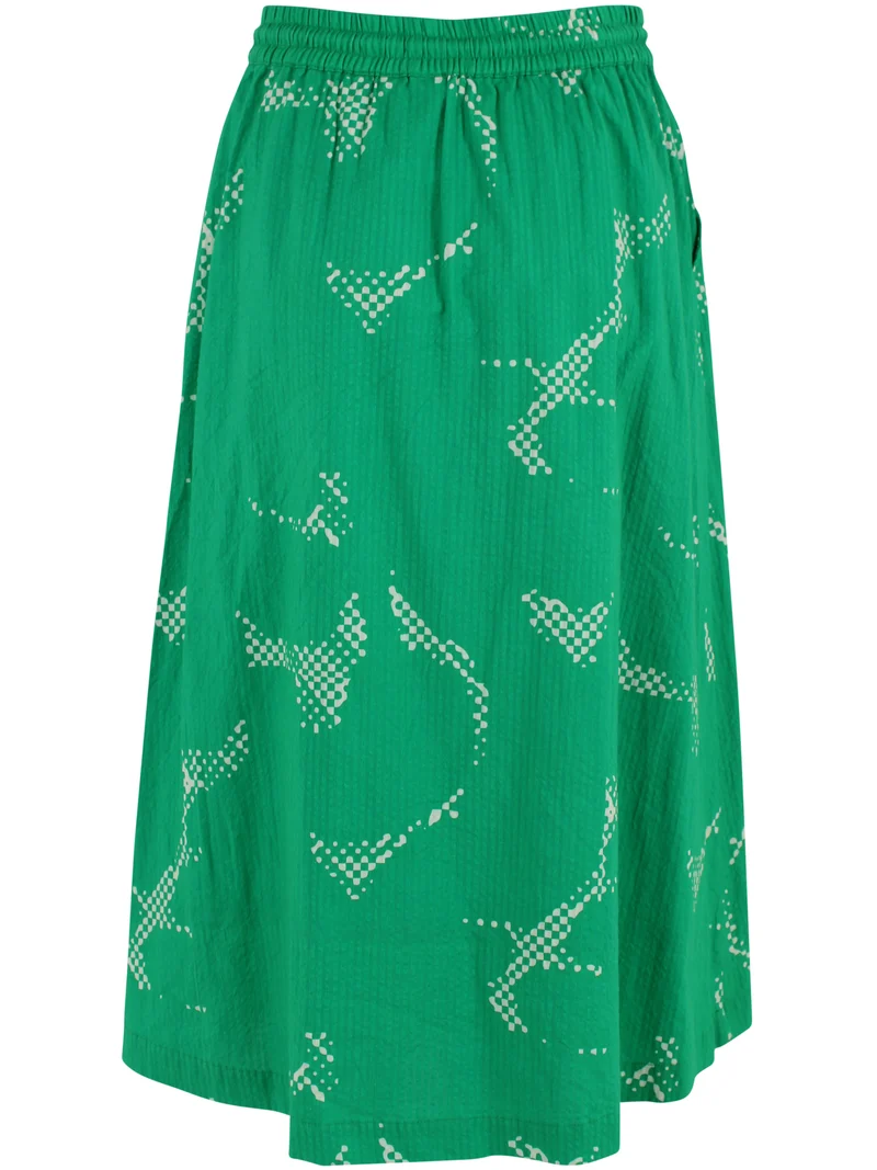 Danespresso Seersucker Skirt Green/Chalk TROPFUZZ