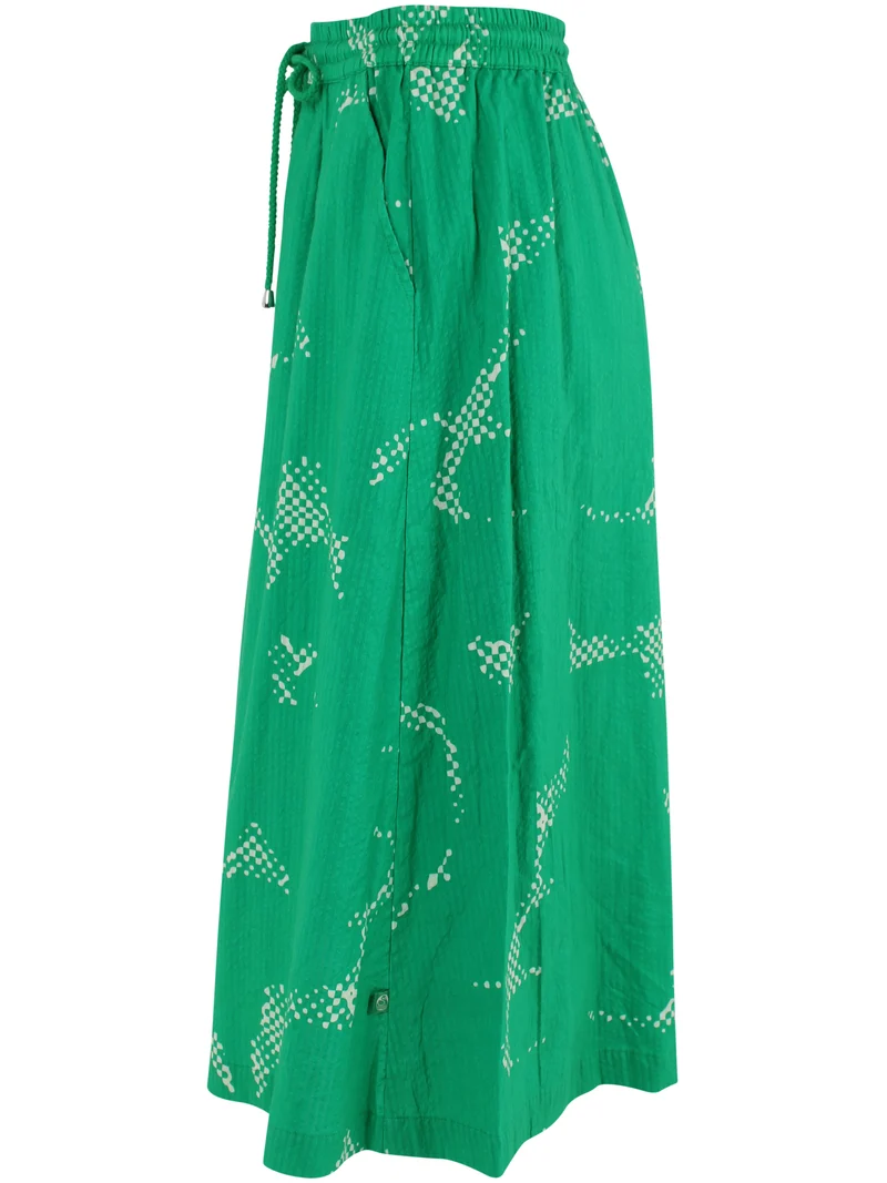 Danespresso Seersucker Skirt Green/Chalk TROPFUZZ