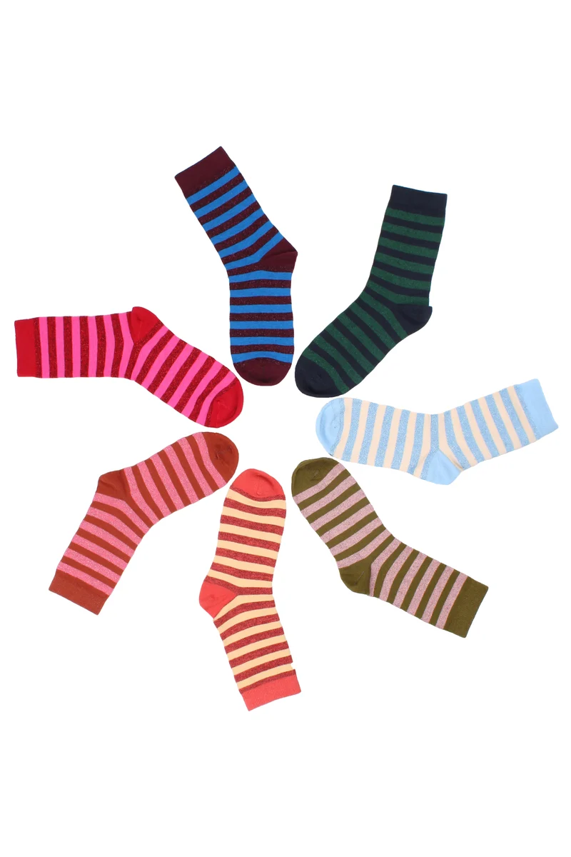 Daneraven Glitter Sox Rouge/Pink