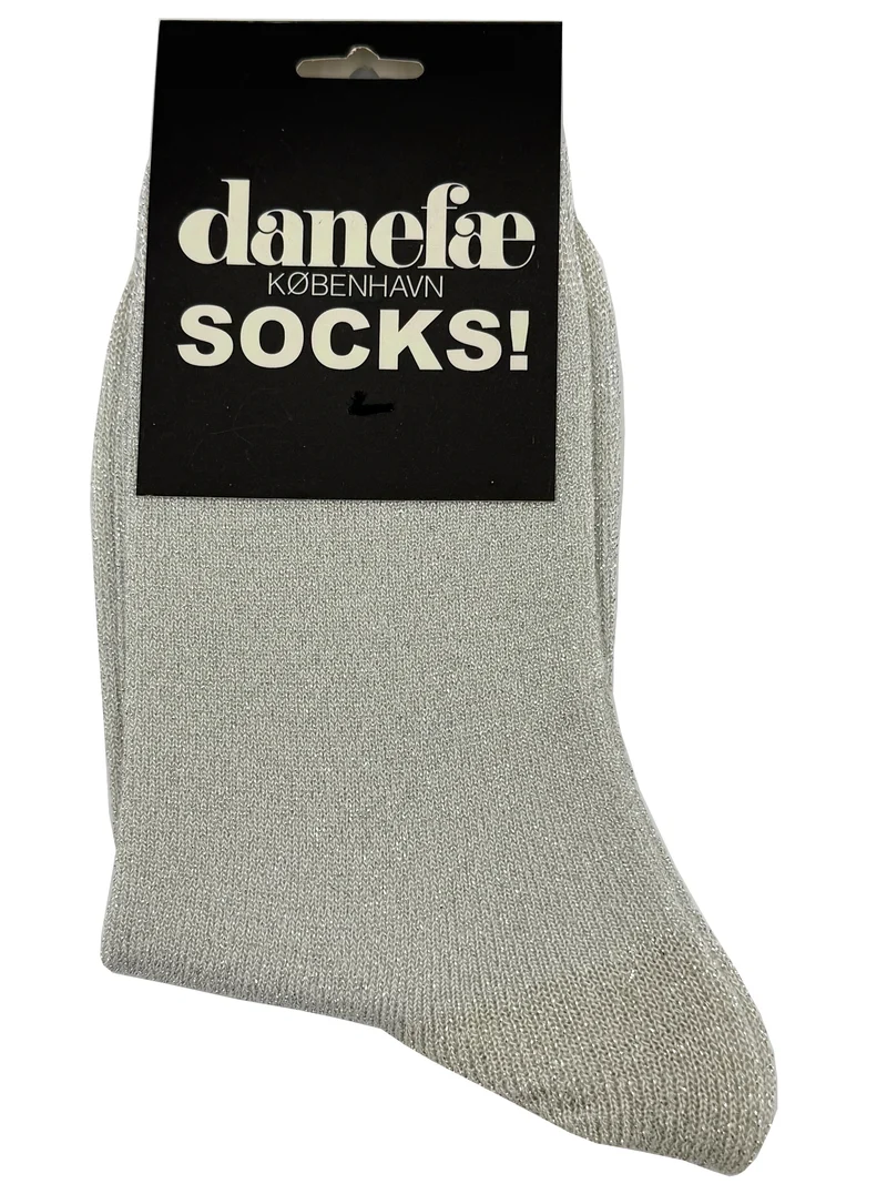 Danecountry Wool Glitter Socks Chalk