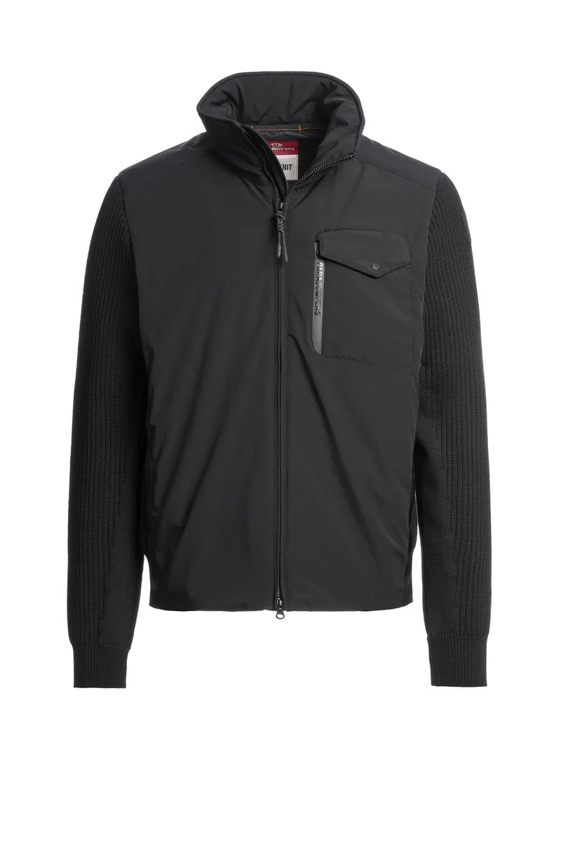 Hybrid-Jacke mit Stehkragen