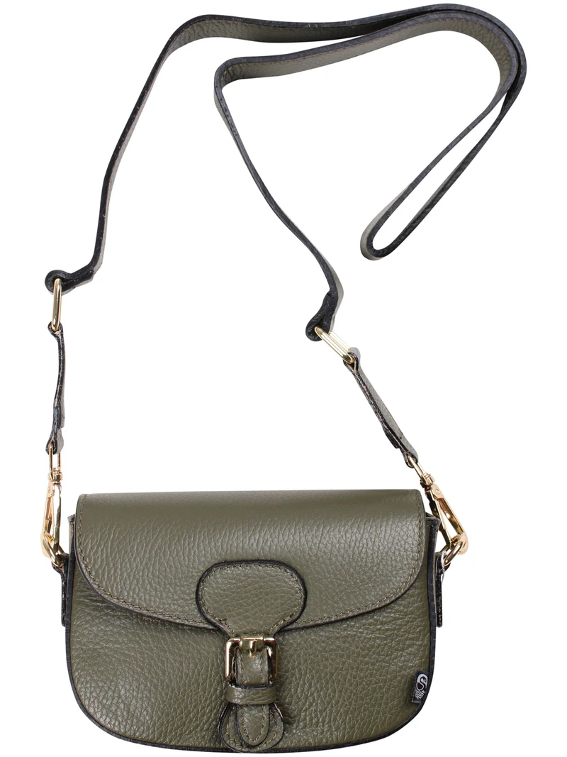 ESS - Danebernadotte Leather Shoulder Bag Dk Army