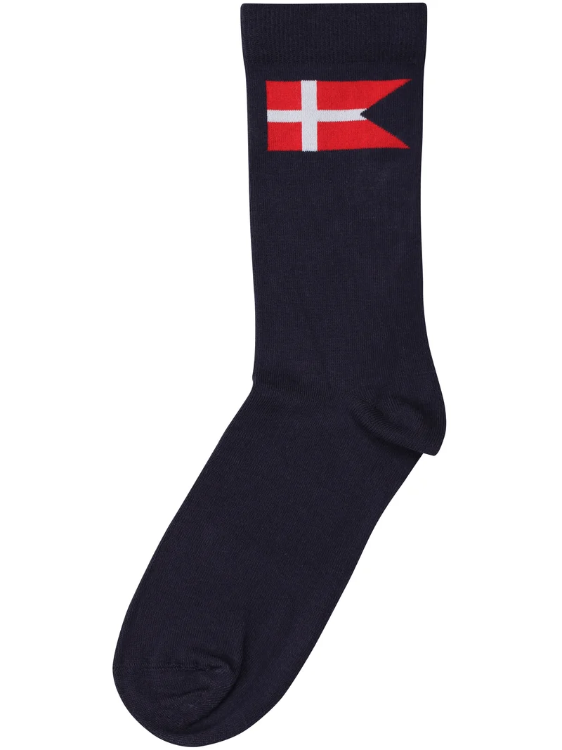 Danedanmark Mens Socks Navy FLAGFAN