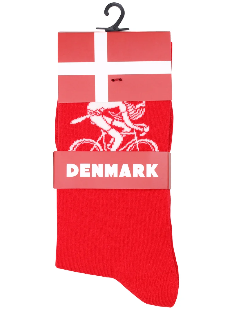 Danedanmark Mens Socks Red BIKINGVIKING