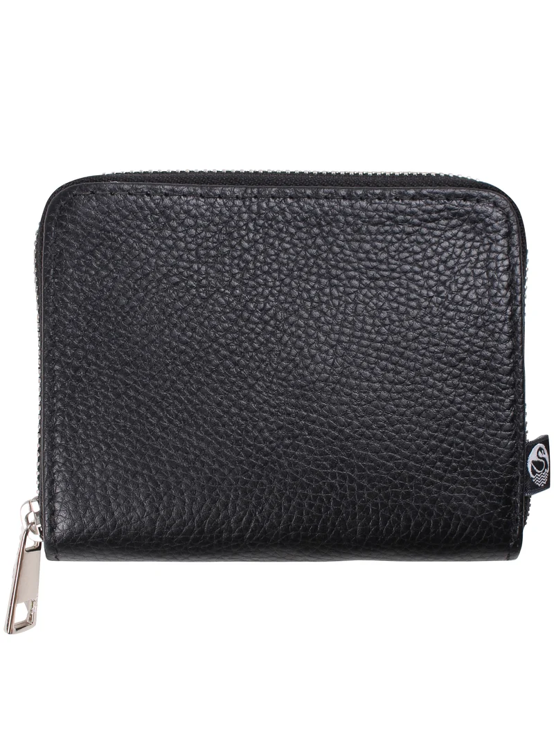 ESS - Danesortedam Leather Zip-Wallet Black