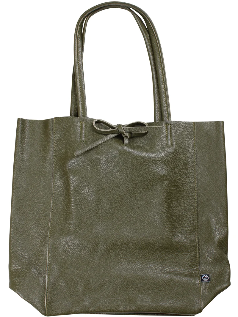 ESS - DaneHolstein Leather Tote Bag Dk Army