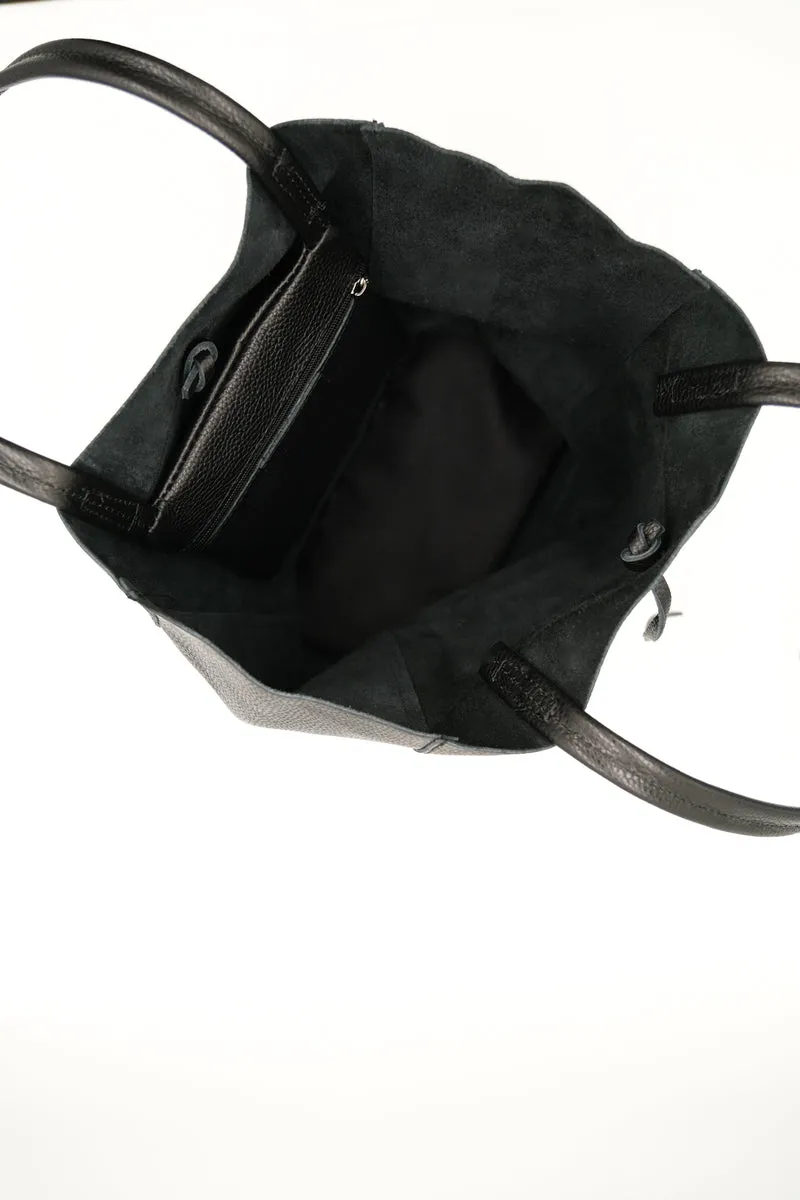 ESS - DaneHolstein Leather Tote Bag Black