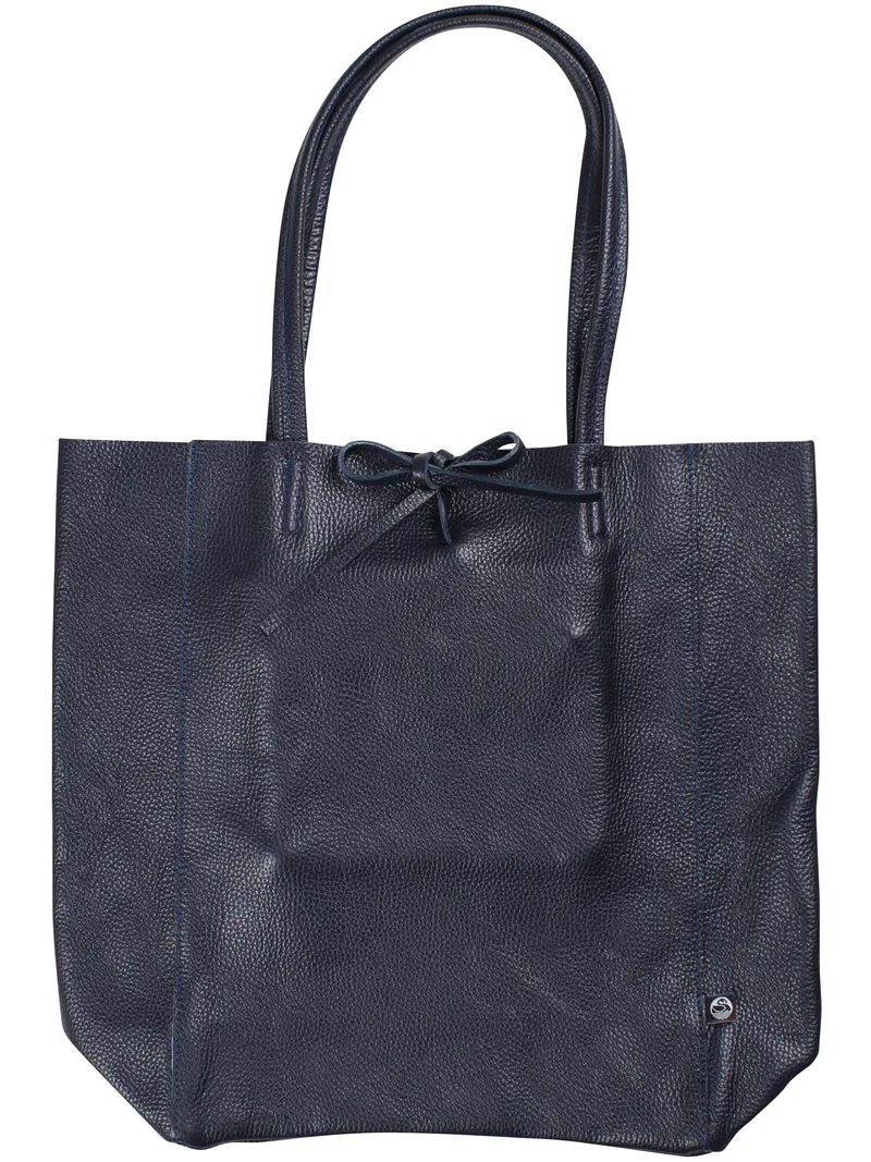 ESS - DaneHolstein Leather Tote Bag Dark Navy