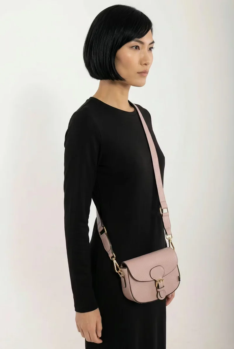 ESS - Danebernadotte Leather Shoulder Bag Nude