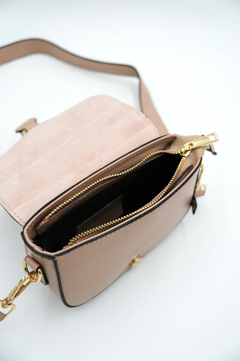 ESS - Danebernadotte Leather Shoulder Bag Nude