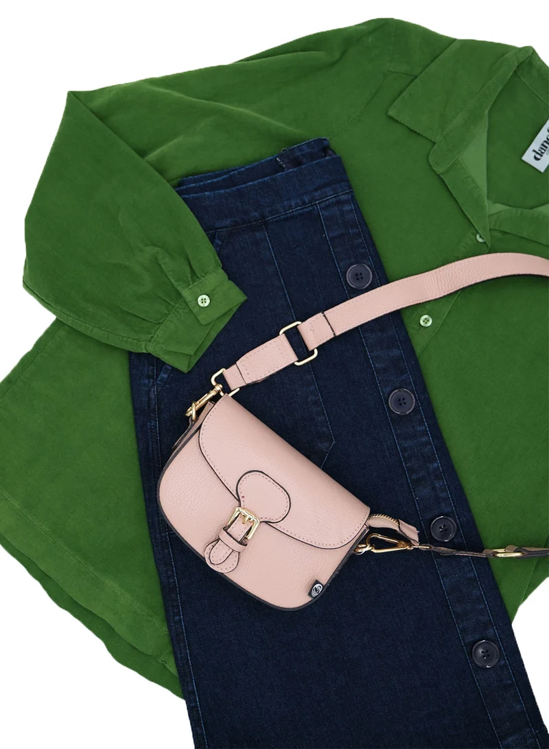 ESS - Danebernadotte Leather Shoulder Bag Nude