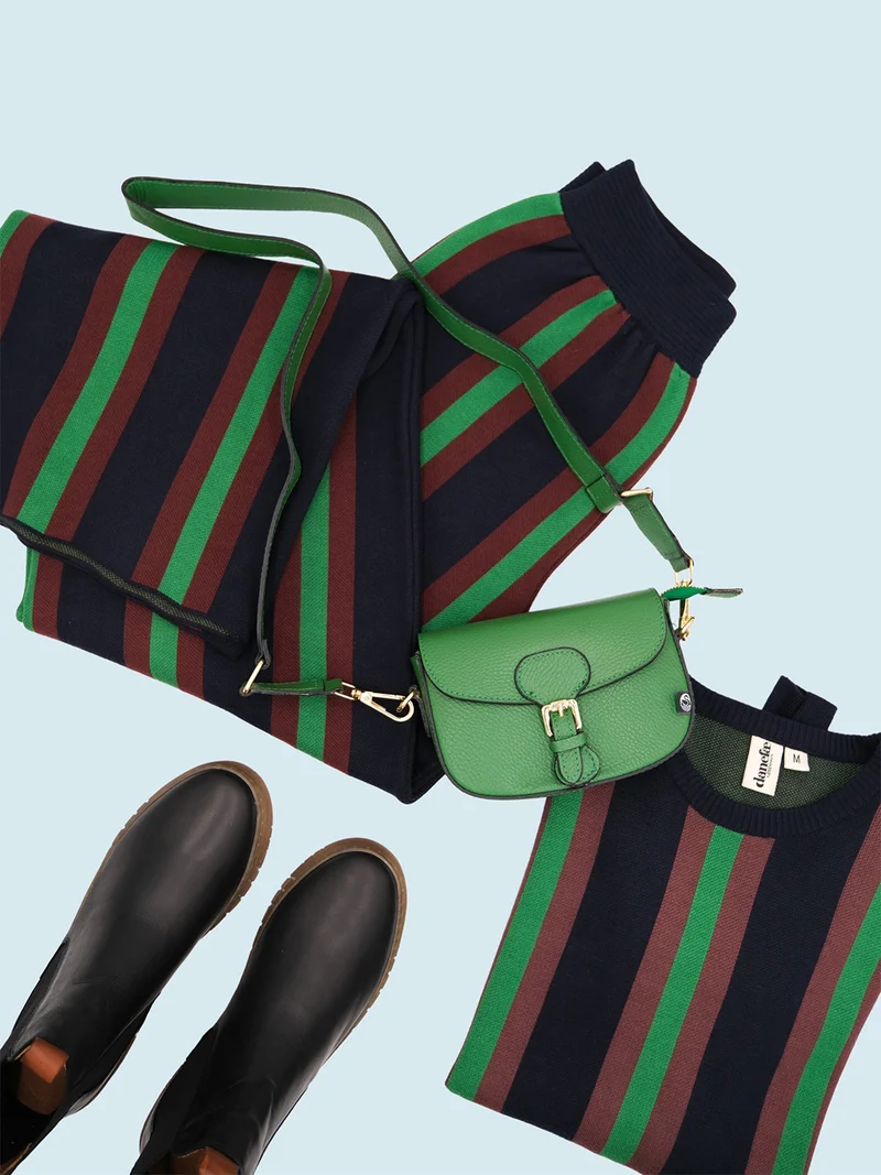 ESS - Danebernadotte Leather Shoulder Bag Green
