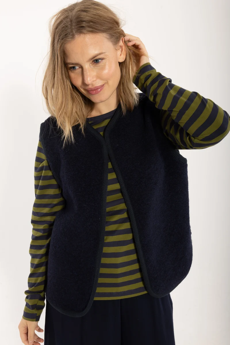 Danecobra Wool Vest Navy