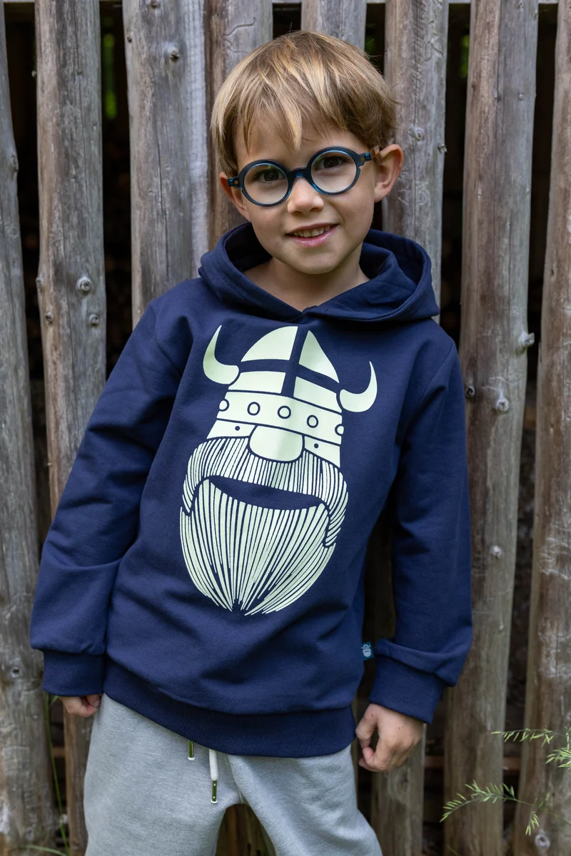 Danewarrior Hoodie Dk Navy ERIK (GLOW IN THE DARK)