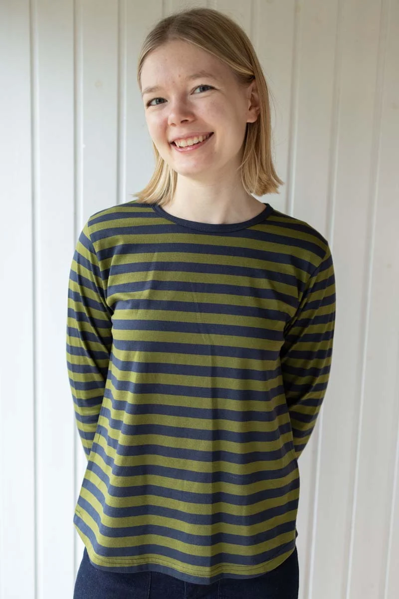 Danebasic Merry LS Tee Dk Navy/Olive