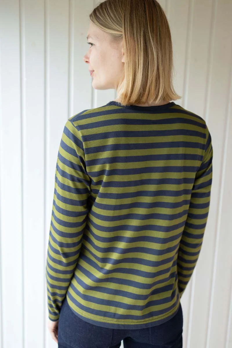 Danebasic Merry LS Tee Dk Navy/Olive