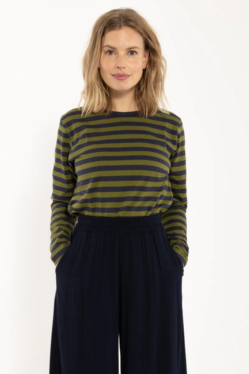 Danebasic Merry LS Tee Dk Navy/Olive
