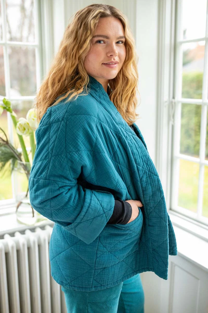 Danekatrin Quilt Jacket Dk Slate