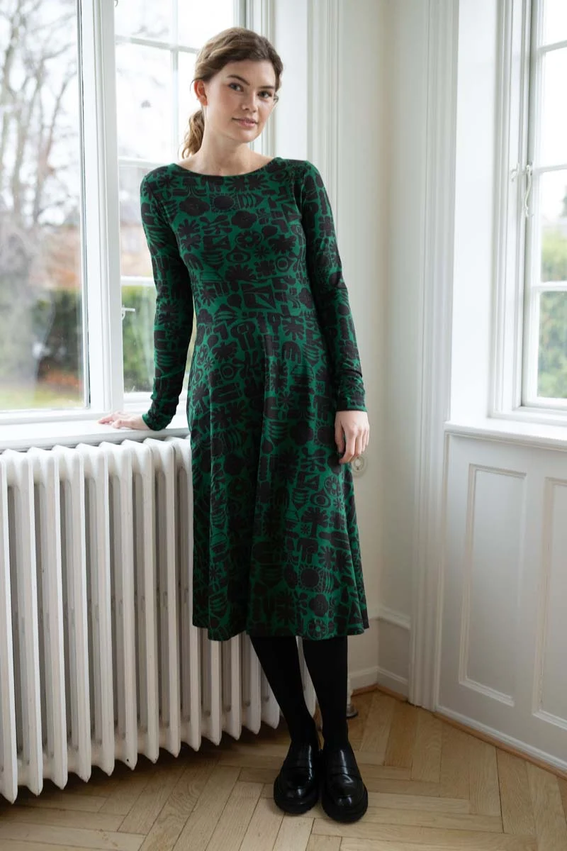 Danesigrid Slub Dress Dk Pine FUTUREPRIMITIVE