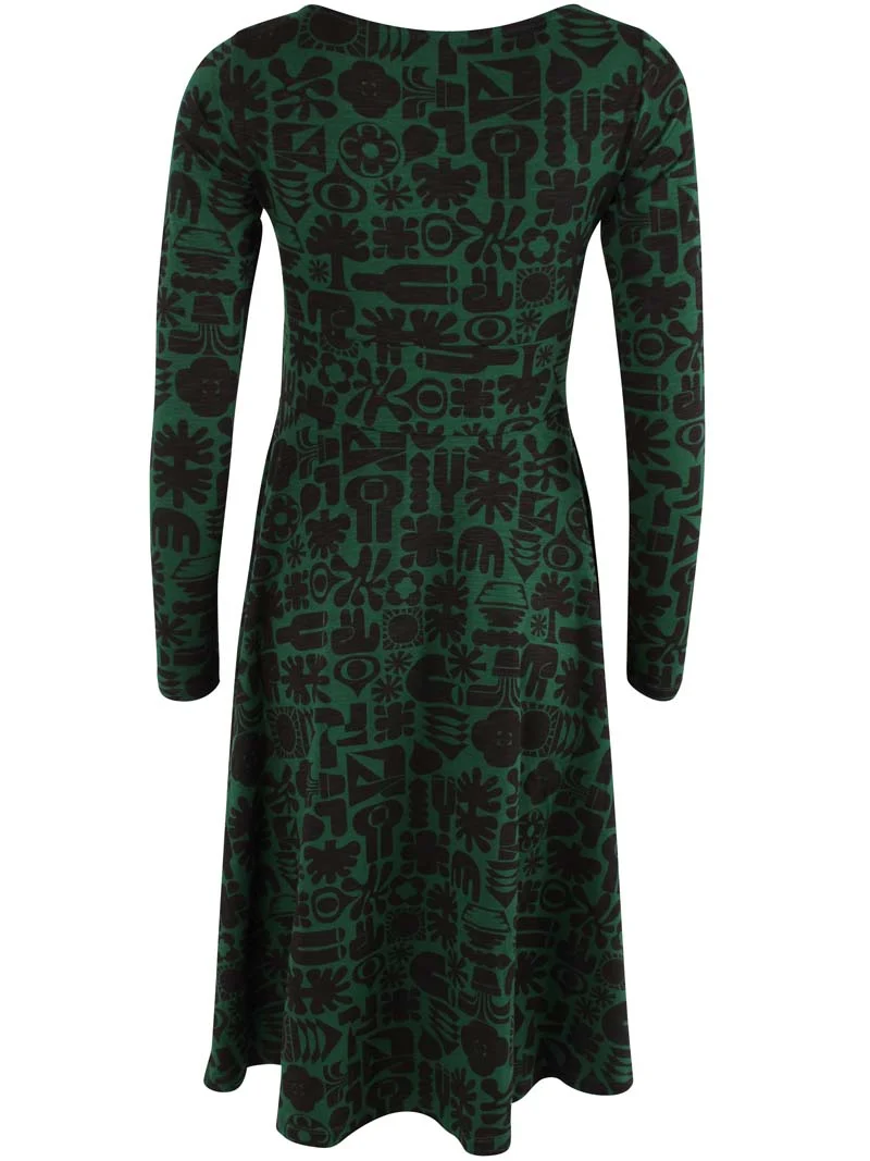 Danesigrid Slub Dress Dk Pine FUTUREPRIMITIVE