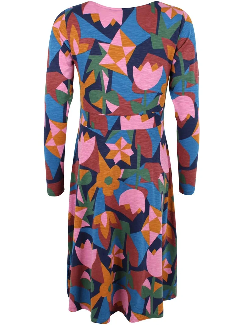 Daneviborg LS Slub Dress Rose GEOFLEUR