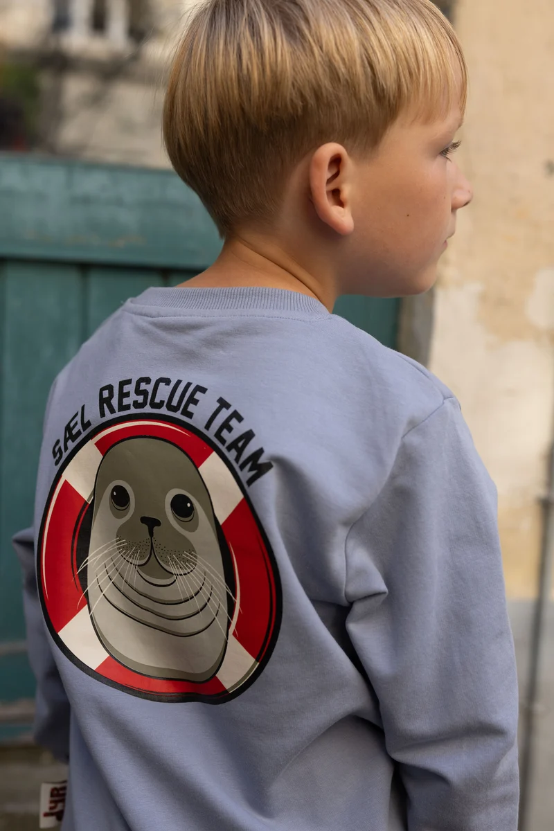 Dyrepasser Sweat Lt Blue Grey SAEL RESCUE