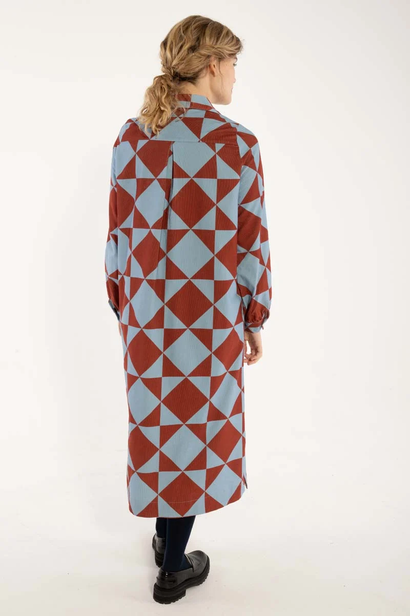 Danepippi Cord Dress Lt Blue DIAMETRIC