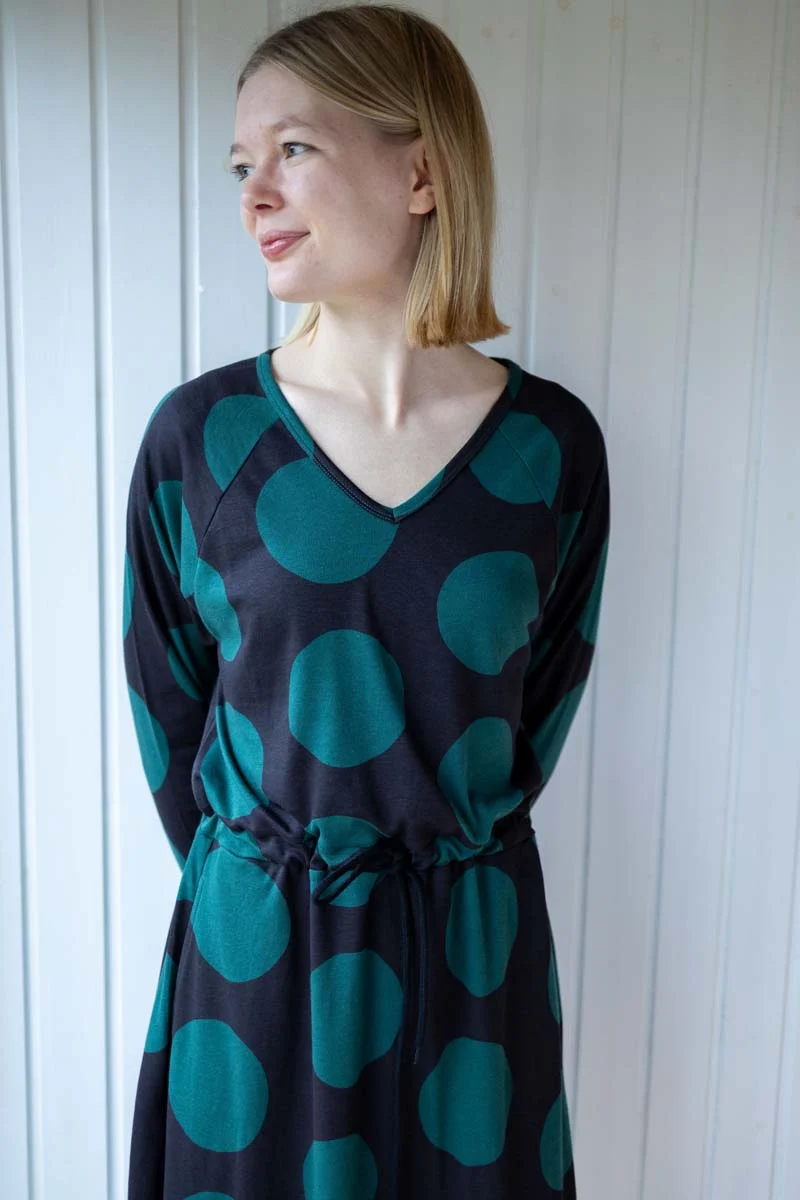 ORGANIC - Danouioui Interlock Dress Black DREAMYDOTS
